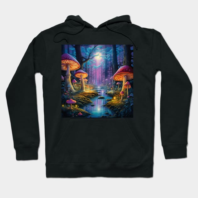 Mushroom Design Hoodie by MushMagicWear